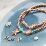 Farbenfroher Schmuck mit gef&auml;rbtem Perlen, DQ Metall und neuem Nylon S-Lon Draht