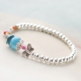 Farbenfroher Schmuck mit gef&auml;rbtem Perlen, DQ Metall und neuem Nylon S-Lon Draht