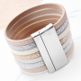 Metallic Armb&auml;nder aus Imitat Leder und neue BQ Verschl&uuml;sse