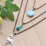 Ketten und Armb&auml;nder aus gef&auml;rbtem Ballchain, Stainless Steel (RVS) Jasseron und Metall