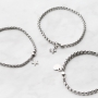 Ketten und Armb&auml;nder aus gef&auml;rbtem Ballchain, Stainless Steel (RVS) Jasseron und Metall