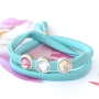 Trendy und universelle Armb&auml;nder, die Sie auch als Haarband verwenden k&ouml;nnen aus gestepptem Elastik Band Ibiza!