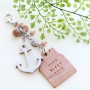 Zeitlose Schl&uuml;ssel- und Taschenanh&auml;nger mit DQ Leder Haus- und Ankeranh&auml;nger