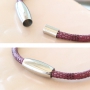 Qualit&auml;tschmuck mit Zubeh&ouml;r aus rostfreiem Stahl, DQ Leder und gef&auml;rbtem Elastik