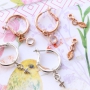 MIX AND MATCH! Auswechselbare minimalistische Ohrringe mit trendy Anh&auml;ngern!