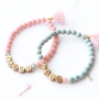 Macram&eacute; Armb&auml;nder mit Buchstabenperlen aus DQ Metall!