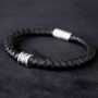 Cooler M&auml;nnerschmuck mit Perlen und DQ Leder