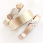 Machen Sie ausgefallene Accessoires mit unserer neuen Kollektion Metallic flach DQ Leder!