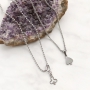 Ohrringe und Kette mit Stainless Steel Zubeh&ouml;r und den sch&ouml;nsten Anh&auml;ngern