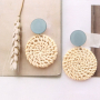 EASY Ohrringe in Soutache Stil mit gewebten Anh&auml;ngern und DQ Metall
