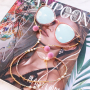 Sonnige Tage! DIY Sonnenbrillenkordel mit Kauri Muscheln, Pompoms, Makram&eacute; und mehr!