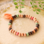 Armb&auml;nder mit einem Strandthema aus Holzperlen 