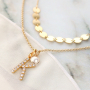 Inspiration mit die neue Metall Initial Anh&auml;nger mit Strass + Schmuck Karten
