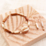 Sommerschmuck mit Tube Muschel Perlen