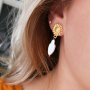 Inspiration f&uuml;r die Herstellung von Haarschmuck und Ohrringen mit S&uuml;sswasserperlen: