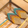Wie man Armb&auml;nder und Ohrringe mit Miyuki Rocailles macht: