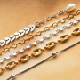 Sie k&ouml;nnen diesen trendigen Schmuck mit Jasseron aus Stainless Steel machen: