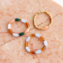 DIY: So machen Sie trendige Ringe aus Facett Tuben Perlen: