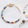 So gestalten Sie farbenfrohen Schmuck mit sch&ouml;nen Millefiori-Perlen: 