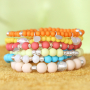 Bunte Armb&auml;nder, die Sie mit Acrylperlen herstellen! 
