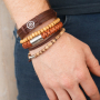 Erstellen Sie coole M&auml;nnerarmb&auml;nder f&uuml;r den Vatertag mit verschiedenen Perlen