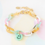 Werden Sie kreativ und kreieren Sie den fr&ouml;hlichsten Schmuck mit bunten Smiley-Plexx-Anh&auml;ngern und Zwischenst&uuml;cken