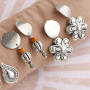 Inspiration f&uuml;r Ohrringe mit Metallperlen und Anh&auml;ngern