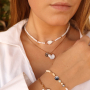 Sommerlicher Schmuck mit Perlmuttanh&auml;ngern