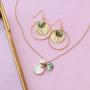 Sommerlicher Schmuck mit Perlmuttanh&auml;ngern