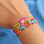 Schmuckinspirationen mit Glasperlen-Rocailles in sommerlichen Neonfarben
