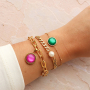 Mit Cabochons Armb&auml;nder und dazu passende Ohrringe anfertigen