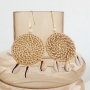 Ohrringdesigns mit Rattan-Anh&auml;ngern