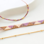 Minimalistischen Schmuck  Miyuki Delica Perlen gestalten