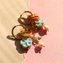 Satementschmuck mit Schmuckdesigns mit griechischen DQ-Keramikperlen in Bl&uuml;tenform 