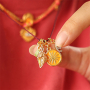 Kreativideen: Schmuck mit emaillierten Anh&auml;ngern und Perlen