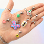 Auff&auml;lligen Schmuck mit handbemalten Acryl-Imitationsperlen fertigen