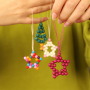 Weihnachtsanh&auml;nger mit Acrylperlen anfertigen