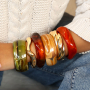 Resin trifft Metall im Armband-Look