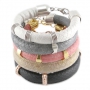 Super sch&ouml;ne Armb&auml;nder gemacht aus Dreamz gestepptem Imitat Leder 10 mm