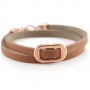 Prachtvolle Armb&auml;nder aus DQ Leder flach 5mm & Basic Leder gemacht