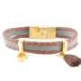 Sch&ouml;ner Schmuck gemacht aus verschiedenen Sorten und Gr&ouml;ssen Leder 
