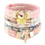 Super Schmuck aus gesteppter trendy Kordel gemacht
