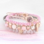 Sch&ouml;nes Armbandset in rose T&ouml;nen