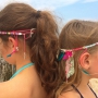 Trendy Beach Haarband mit Federn und Anh&auml;ngern