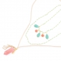 Luxus Kette und Armbandset in prachtvollen Farben