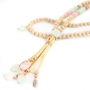 Let&rsquo;s go to the beach Schmuck Set mit Holz, Leder, Kokos & Muschel Perlen.