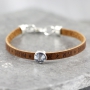 Mach hippe Armb&auml;nder mit 5mm Imitat Slogan Leder!