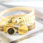 Glamour Armb&auml;nder von hippen DQ Leder und Verschl&uuml;ssen aus DQ Metall!