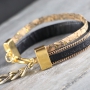 Diese ausgefallenen schicken Armb&auml;nder aus Slogan Leder mit Jasseron sind super sch&ouml;n um selbst zu machen!