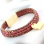 Fashion Armb&auml;nder aus Wachskordel mit Zubeh&ouml;r aus DQ Metall